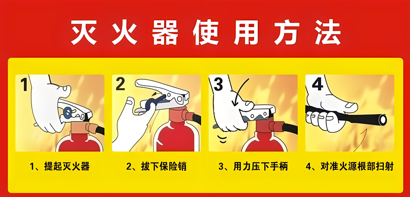 简述灭火器的使用方法